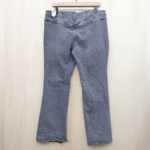Free People Stillwater Low-Rise Slim Flare Jeans 32 Charcoal‎ Grey - Picture 3 of 5